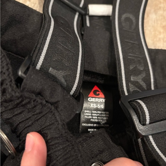 Gerry Black Suspender Snow Pants Size XS 5-6 - Picture 5 of 8